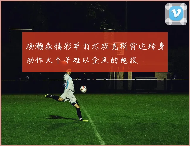 杨瀚森精彩单打尤班克斯背运转身动作大个子难以企及的绝技